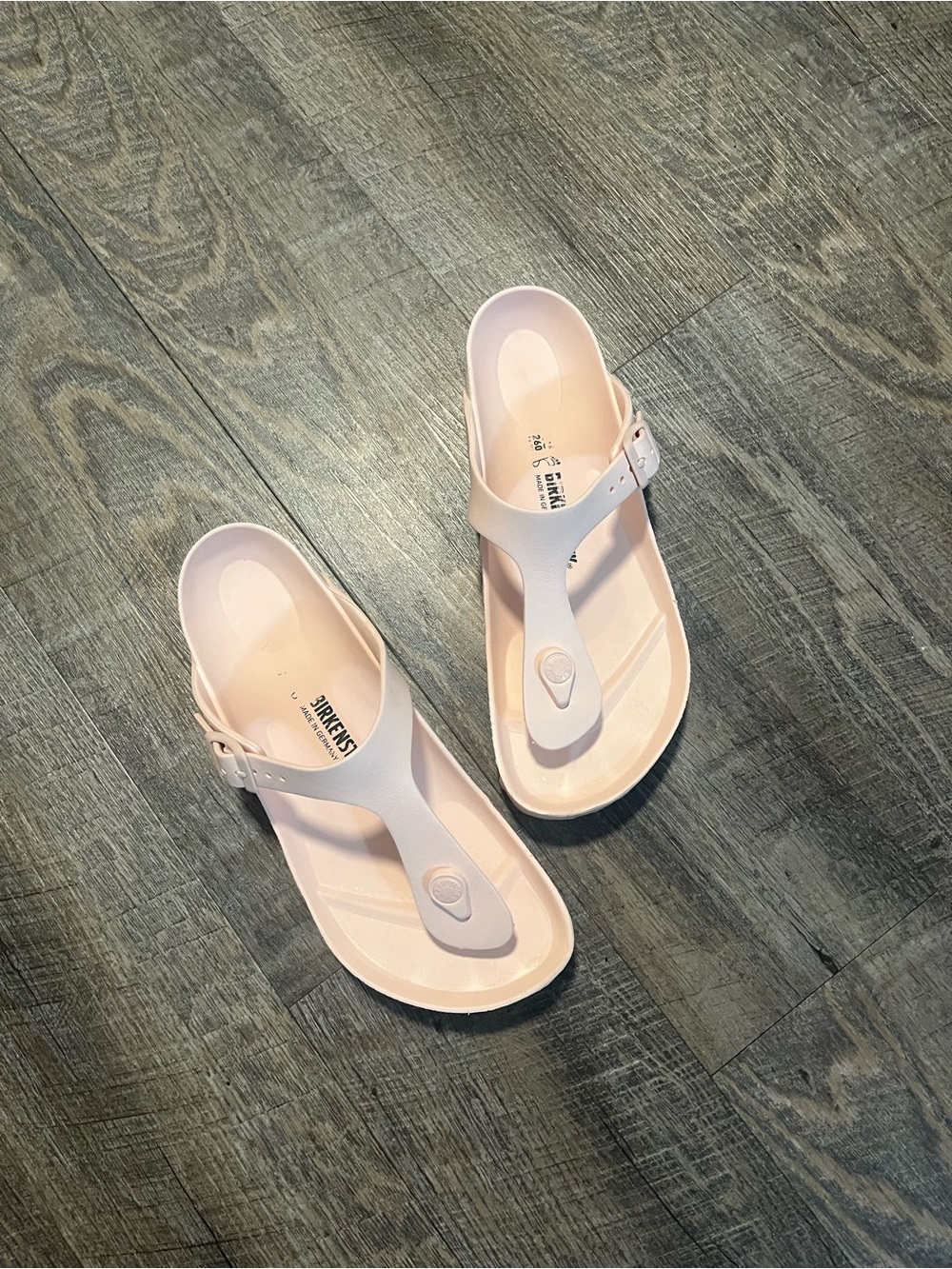 Birkenstock Gizeh EVA Thong Sandals — Pale Pink